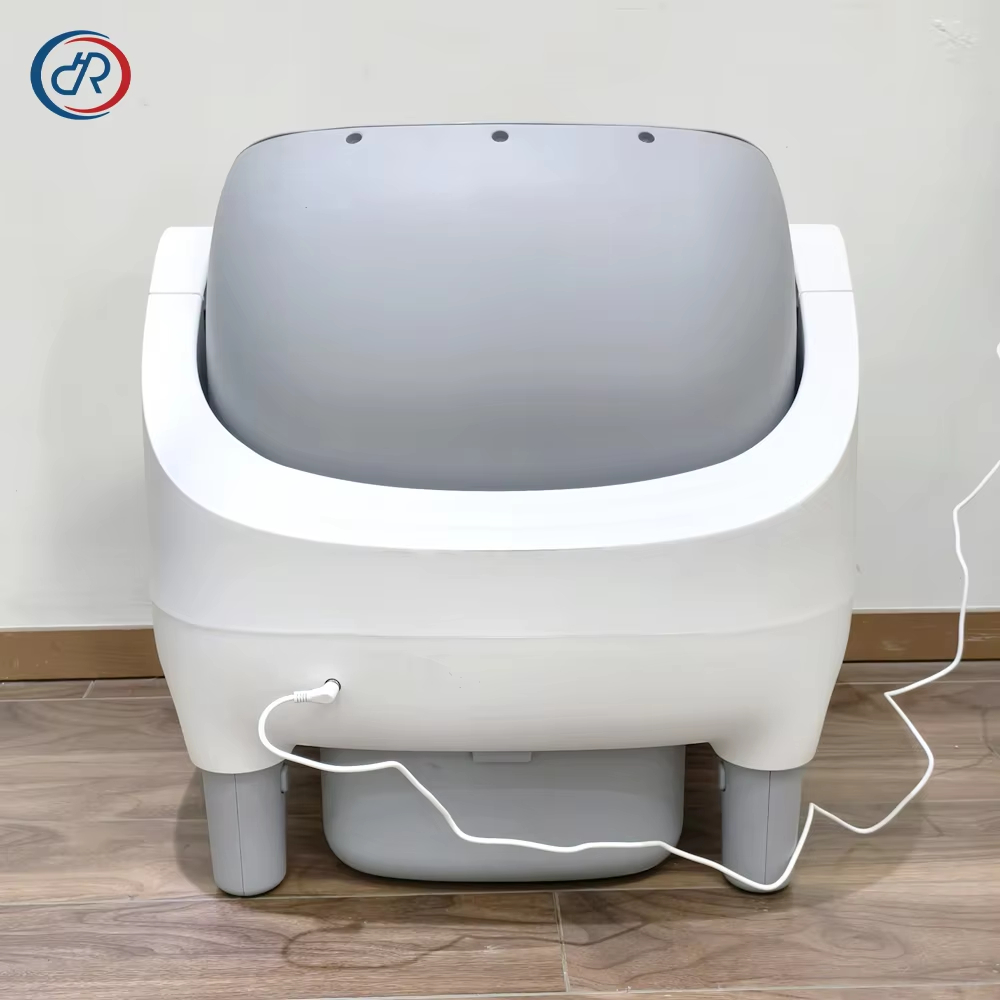 Smart Self-Cleaning Cat Litter Box, Automatic Cleaning Litter Box, 65L Litter Box, Quiet Cat Litter Box, Odor Control Litter Box, Cat Health Monitoring, Safety Cat Litter Box, Pet Waste Cleaning, Cat Toilet, Round Cat Litter Box, APP Control Litter Box