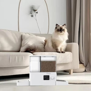 Automatic Pet Feeder and Water Dispenser – 2-in-1 Station with Easy LCD Control