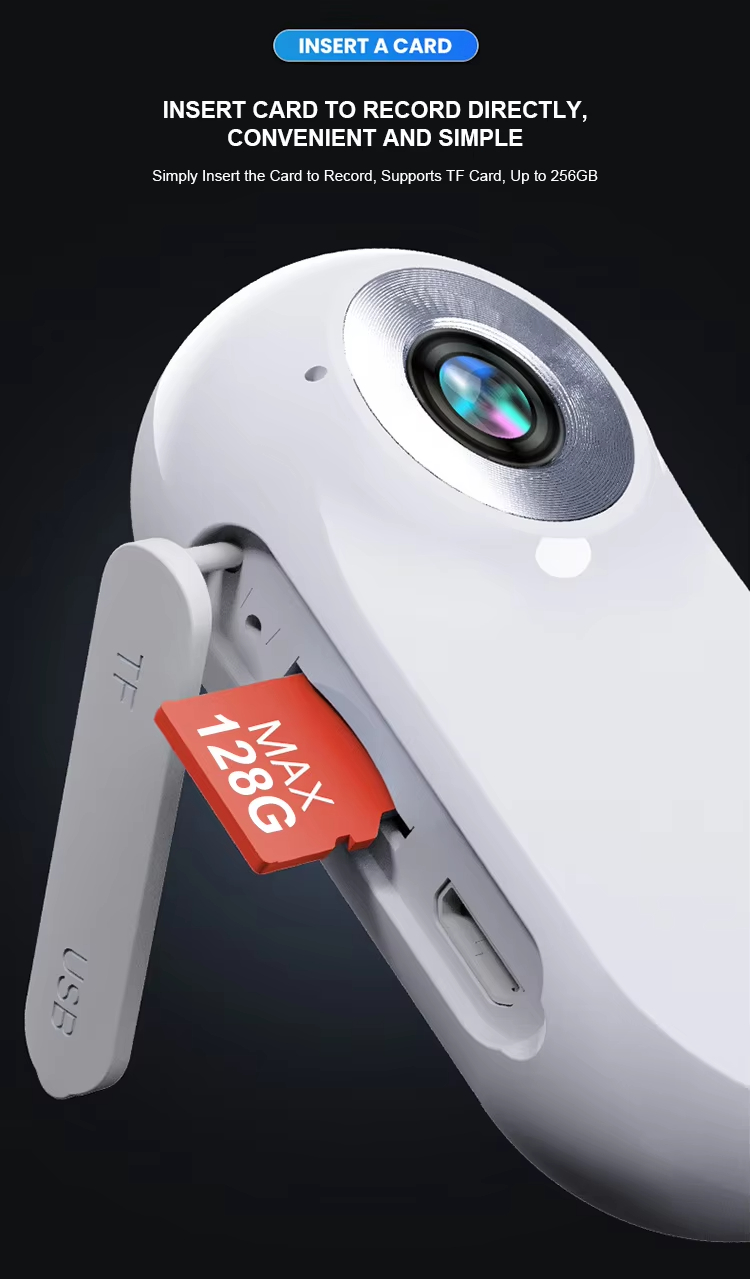 Wearable Mini Camera, Pet Camera Collar, Clip-On Action Camera, Life Logging Camera, Lightweight Body Cam, Waterproof Mini Camera, First-Person View Camera