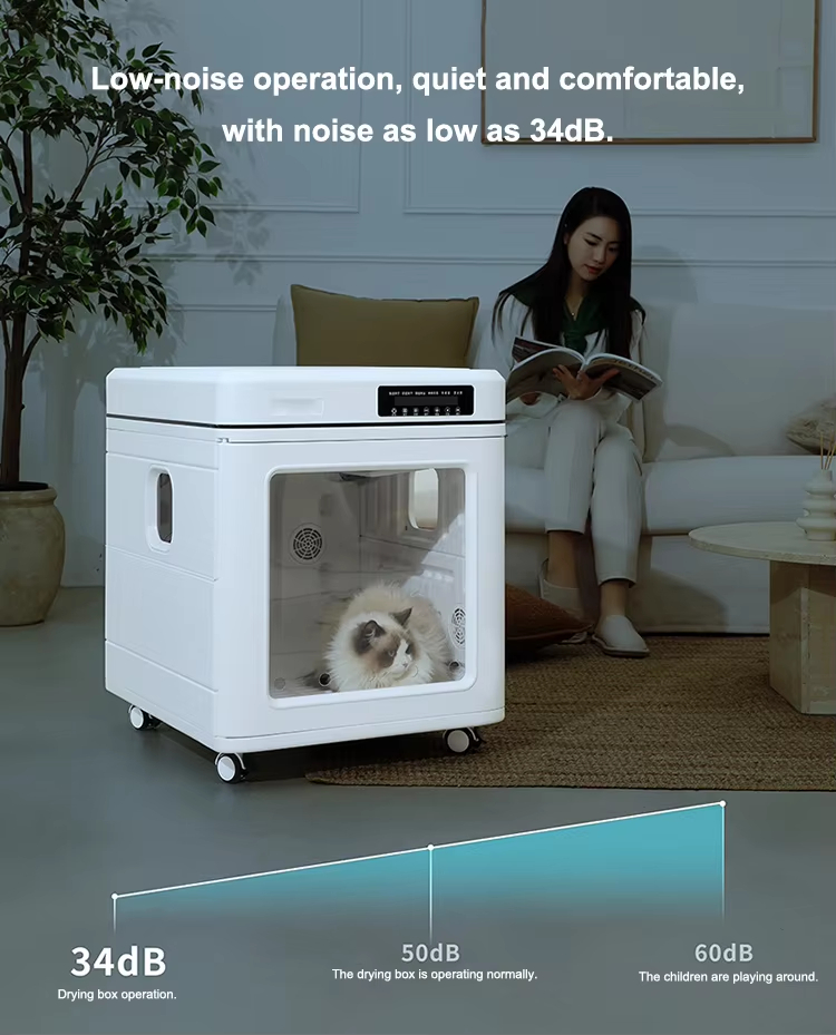 100L Pet Dryer, Smart Pet Dryer Box, Pet Grooming Dryer, Cat Dog Dryer, 100L Pet Dryer, Temperature Control Pet Dryer, Low Noise Pet Dryer, Negative Ion Pet Blower, Ozone Sterilization Dryer, Multi-function Pet Supplies, Extra Large Pet Dryer