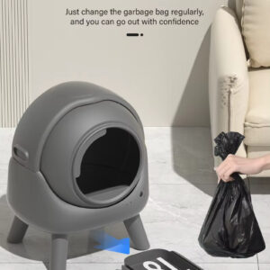 Automatic Cat Litter Box - 50L Smart, APP Health Monitor, Odor Removal, Safe