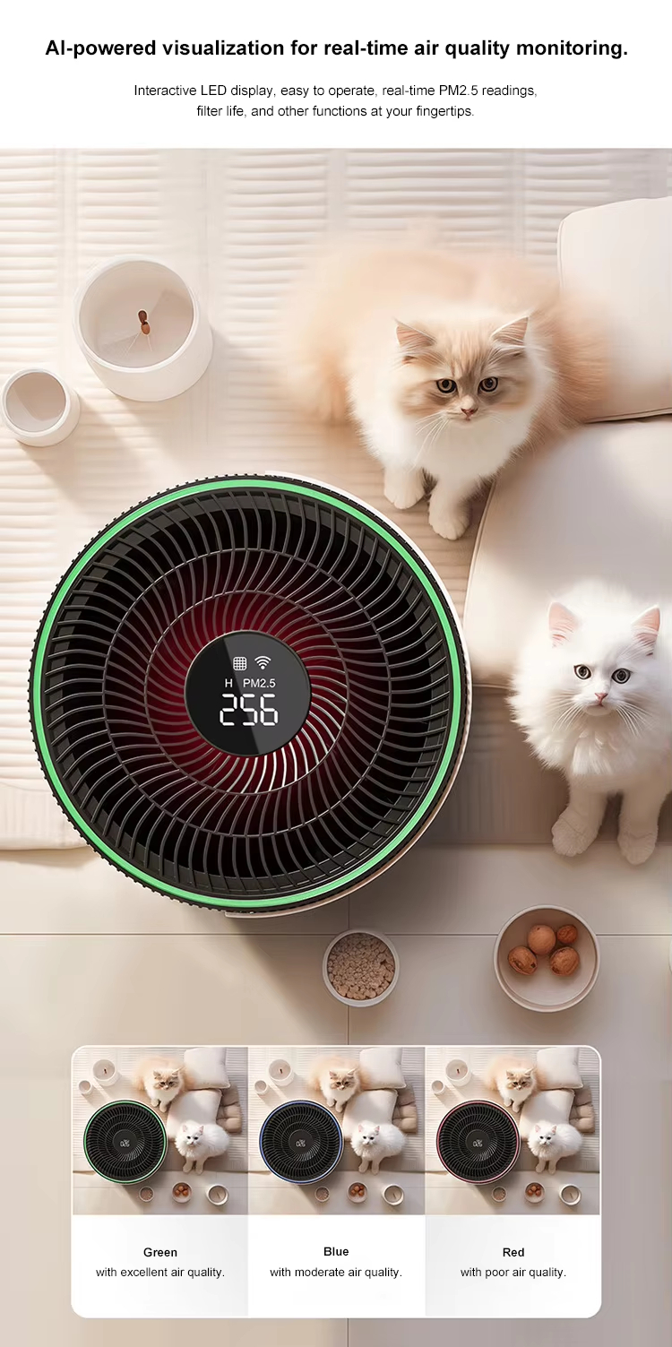 Home Air Purifier, Bedroom Air Purifier, Efficient Pet Odor Removal, Improve Indoor Air Quality, Low Power Consumption Air Purifier, Pet Hair Collector, Pet Allergen Removal, Sleep-Level Quiet Air Purifier, OEM/ODM Air Purifier, Home Formaldehyde Remover, Zhejiang Air Purifier, Office Air Purifier, Air Purifier with Timer, CE Certified Air Purifier