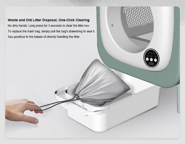 Self-Cleaning Cat Litter Box, Smart Cat Litter Box, Automatic Cat Litter Box, Cat Litter Box with Camera, WiFi Litter Box, 72L Litter Box, Large Capacity Litter Box, Square Cat Litter Box, Cat Video Monitoring, Pet Cleaning, Cat Toilet