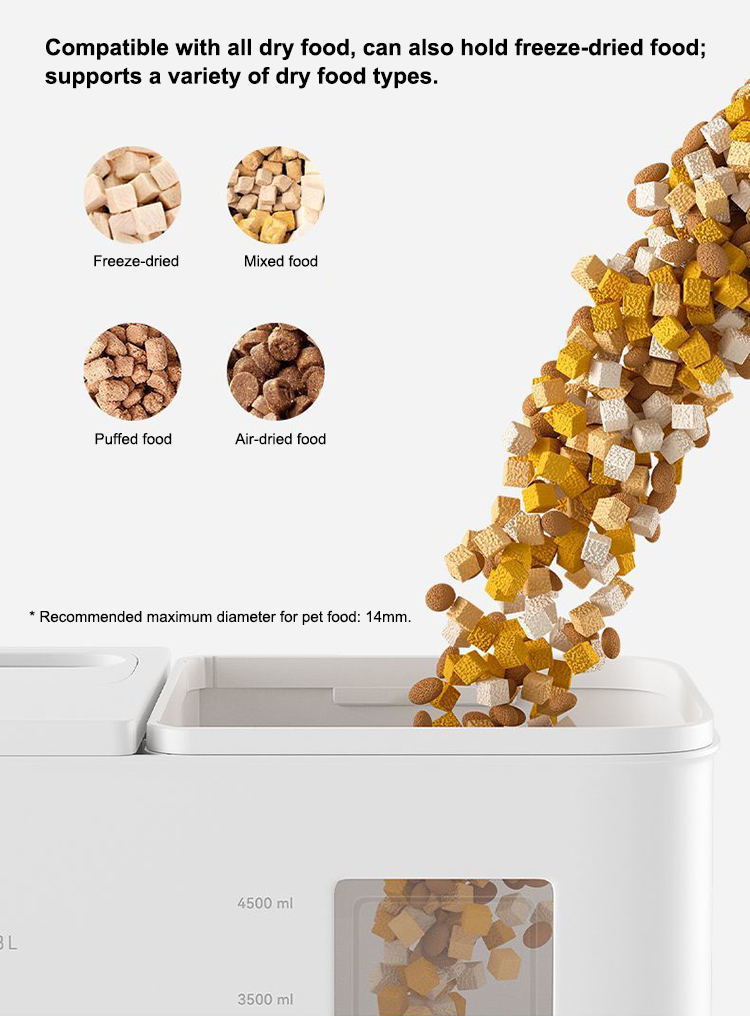 Pet Feeder and Water Dispenser, Automatic Pet Feeder with Camera, Smart Cat Feeder, Gravity Water Dispenser, 2-in-1 Pet Feeder, App Controlled Feeder, Timed Food Dispenser