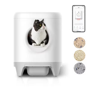 Smart Cat Litter Box, Automatic Self-Cleaning Litter Box, App-Controlled Litter Box, Odor Control Litter Box, Automatic Cat Toilet, Smart Pet Supplies, Automatic Scooping, Large Capacity Cat Litter Box, Pet Health Monitor, Hands-Free Scooping, Pet Tech, Cat Supplies, Litter Robot Alternative, Safe for Cats, Self-Cleaning Cat Toilet