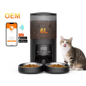 Automatic Pet Feeder, Smart Pet Feeder, Timed Cat Feeder, Portion Control Feeder, Pet Feeder with App, Slow Feeder for Dogs, Dual Power Pet Feeder