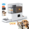 Automatic Pet Feeder and Water Dispenser, 2-in-1 Pet Feeder, Timed Pet Feeder, Gravity Water Fountain, Cat Food and Water Dispenser, Large Capacity Pet Feeder, LCD Control Pet Feeder