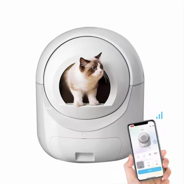 Smart Cat Litter Box, Automatic Cat Litter Box, APP Controlled Litter Box, Ultra-Quiet Cat Litter Box, Self-Cleaning Litter Box, Pet Waste Cleaning, Cat Toilet, Large Capacity Litter Box, Travel Litter Box, Odor Control Litter Box, Multi-Litter Compatible, Safe Cat Litter Box, Hands-Free Cat Care