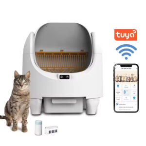 Automatic Cat Litter Box, Self-Cleaning Litter Box, Large Capacity Litter Box, Open Cabin Litter Box, APP Health Monitoring Litter Box, Odor Removal Litter Box, Multi-Safety Litter Box, Easy Install Litter Box, Square Cat Litter Box, Pet Cleaning, Cat Toilet