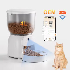 Automatic Pet Feeder, Timed Cat Feeder, Smart Pet Feeder, WiFi Pet Feeder, Portion Control Feeder, Pet Feeder with Camera, Anti-Clog Feeder