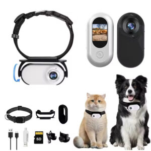 Wearable Mini Camera, Pet Camera Collar, Clip-On Action Camera, Life Logging Camera, Lightweight Body Cam, Waterproof Mini Camera, First-Person View Camera