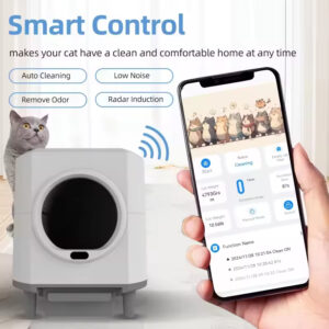 Intelligent Automatic Cat Litter Box: 80L Ultra-Large Capacity