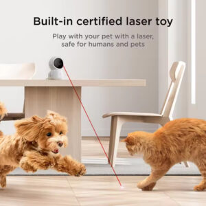 Interactive Pet Camera – With Remote Laser Toy & 360° View