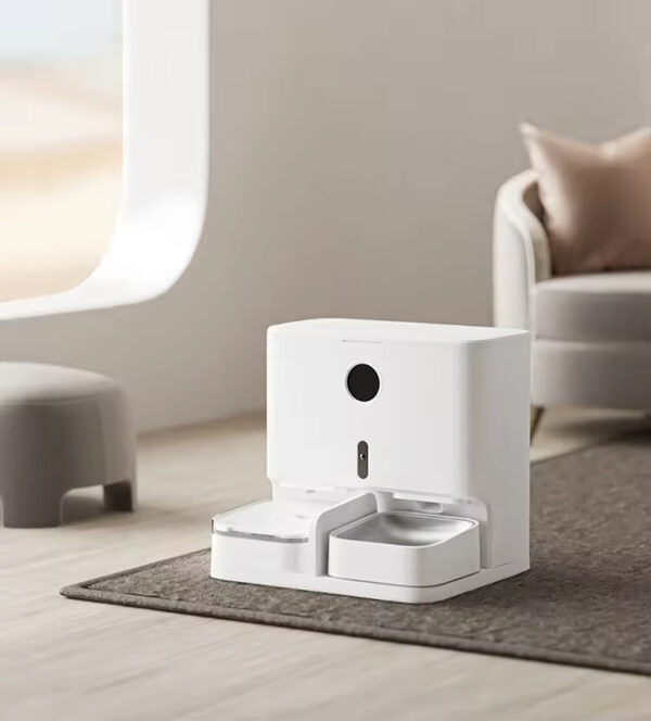 Smart Pet Feeder and Water Fountain, Self-Cleaning Water Bowl, Automatic Pet Feeder, Pet Feeder with App, Smart Weighing Bowl, 2-in-1 Pet Feeding Station, Filtered Water Dispenser