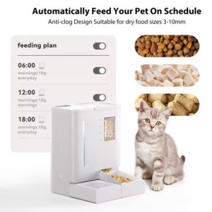 Pet Feeder and Water Dispenser – 2-in-1 Smart Station with 2K HD Camera