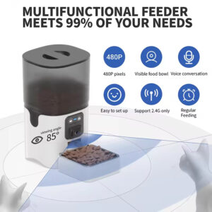 Pet Feeder with Camera – With an Adjustable Angle for a Perfect View
