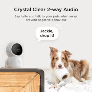Interactive Pet Camera – With Remote Laser Toy & 360° View