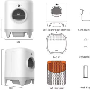 Smart Cat Litter Box – Automatic Scooping to Free Your Hands