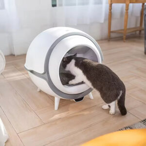Automatic Cat Litter Box - 68L Smart Self-Clean, APP Health, Safe, Open