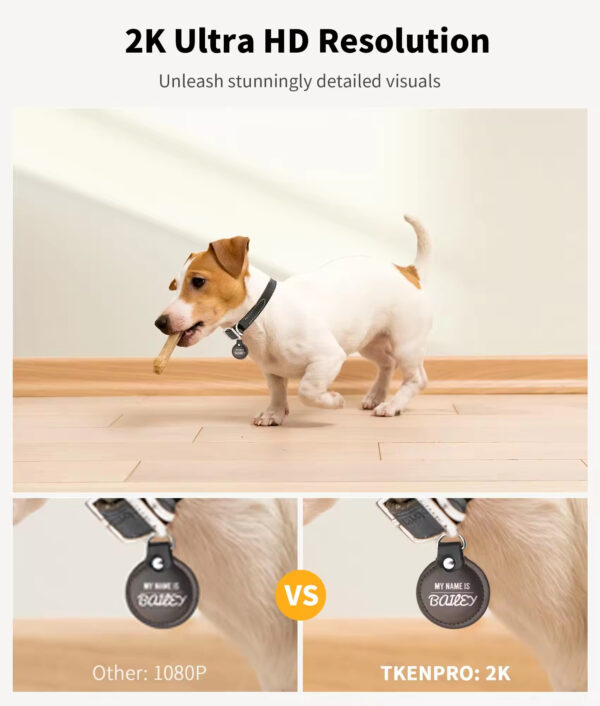 Dog Camera Treat Dispenser, 360° Pet Camera, Smart Pet Monitor, WiFi Dog Camera, 2K Pet Camera, Auto-Tracking Pet Camera, Interactive Treat Dispenser