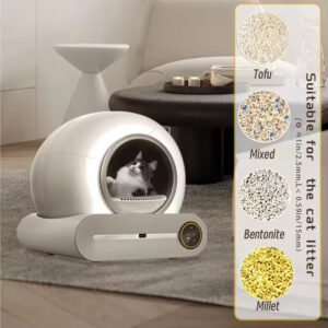 Intelligent Self-Cleaning Cat Litter Box - 65L Large, Quiet, APP Control, Odor Removal