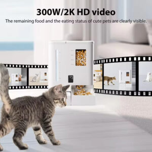 Pet Feeder and Water Dispenser – 2-in-1 Smart Station with 2K HD Camera