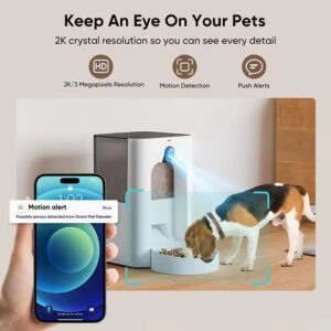 Pet Feeder with Camera – Watch, Talk, Play, and Feed Your Pet Remotely