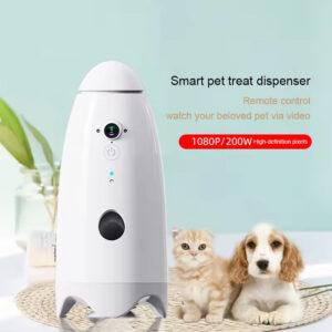 Pet Treat Dispenser with Camera – Toss Treats, Watch, and Play Remotely