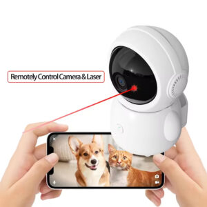 Interactive Pet Camera – With Remote Laser Toy & 360° View