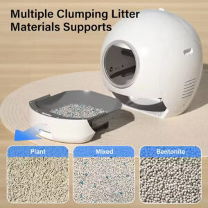 Automatic Cat Litter Box: 65L Ultra-Large Capacity, WiFi Remote Control