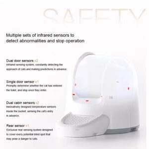 Automatic Self-Cleaning Litter Box - 65L Large, APP Control, Odor Removal, Washable