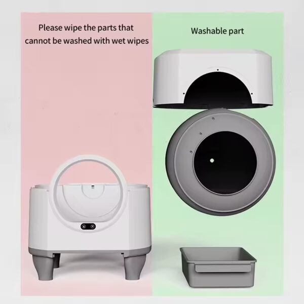 Intelligent Automatic Cat Litter Box: 80L Ultra-Large Capacity - 图片 6