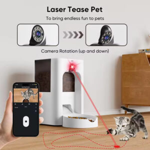 Pet Feeder with Camera – Watch, Talk, Play, and Feed Your Pet Remotely