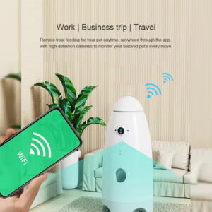 Pet Treat Dispenser with Camera – Toss Treats, Watch, and Play Remotely