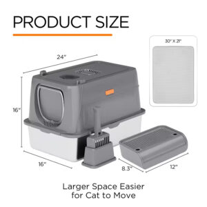 Stainless Steel Litter Box - 65L Large