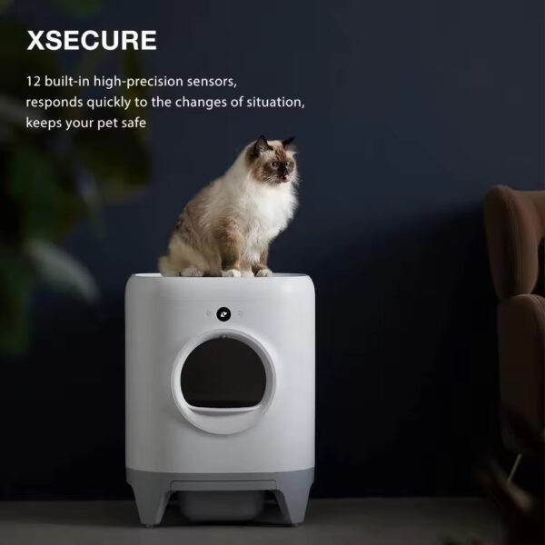 Smart Cat Litter Box, Automatic Self-Cleaning Litter Box, App-Controlled Litter Box, Odor Control Litter Box, Automatic Cat Toilet, Smart Pet Supplies, Automatic Scooping, Large Capacity Cat Litter Box, Pet Health Monitor, Hands-Free Scooping, Pet Tech, Cat Supplies, Litter Robot Alternative, Safe for Cats, Self-Cleaning Cat Toilet