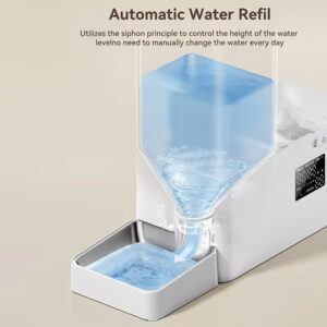 Automatic Pet Feeder and Water Dispenser – 2-in-1 Station with Easy LCD Control
