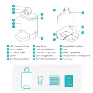 AI Smart Pet Feeder – The Ultimate Feeder with 360° AI Camera & Auto-Tracking