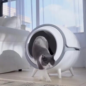 Automatic Cat Litter Box - 68L Smart Self-Clean, APP Health, Safe, Open