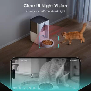 Pet Feeder with Camera – Watch, Talk, Play, and Feed Your Pet Remotely