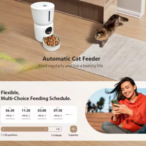 Smart Pet Feeder – WiFi Enabled with App Control & Optional Camera