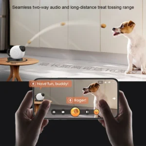 Factory wholesale pet dog  dispenser 360 degree rotation smart camera