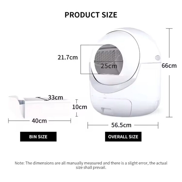 Smart Cat Litter Box, Automatic Cat Litter Box, APP Controlled Litter Box, Ultra-Quiet Cat Litter Box, Self-Cleaning Litter Box, Pet Waste Cleaning, Cat Toilet, Large Capacity Litter Box, Travel Litter Box, Odor Control Litter Box, Multi-Litter Compatible, Safe Cat Litter Box, Hands-Free Cat Care