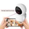 Interactive Pet Camera, Pet Camera with Laser Toy, 360° Dog Camera, Smart Cat Toy, Two-Way Audio Pet Monitor, WiFi Pet Camera, Remote Play Pet Camera