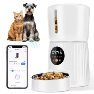 Smart Pet Feeder, Automatic Cat Feeder, WiFi Pet Feeder, Timed Food Dispenser, Portion Control Feeder, Pet Feeder with App, Slow Feeder