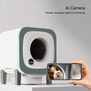 Self-Cleaning Litter Box - 72L Smart, AI Monitor, Odor Control, Safe