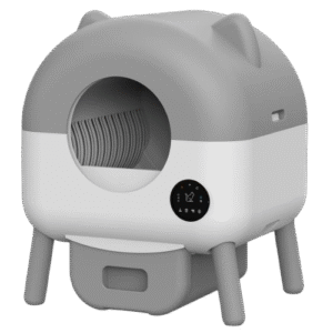 Smart Cat Litter Box, Remote Wifi Control Cat Litter Box, 76L Litter Box, Hands-Free Scooping, Cat Health Monitoring, Short Trip Litter Box, Automatic Spray Deodorizer, Anti-Pinch Litter Box, Anti-Tip Litter Box, Easy Clean Litter Box, Grey Cat Litter Box, Sichuan Made Litter Box