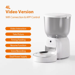 Automatic Pet Feeder – Available in Button, WiFi, and Video Versions
