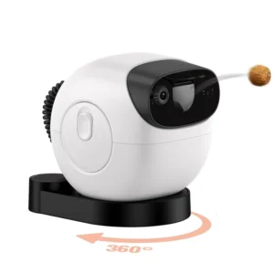 Factory wholesale pet dog  dispenser 360 degree rotation smart camera