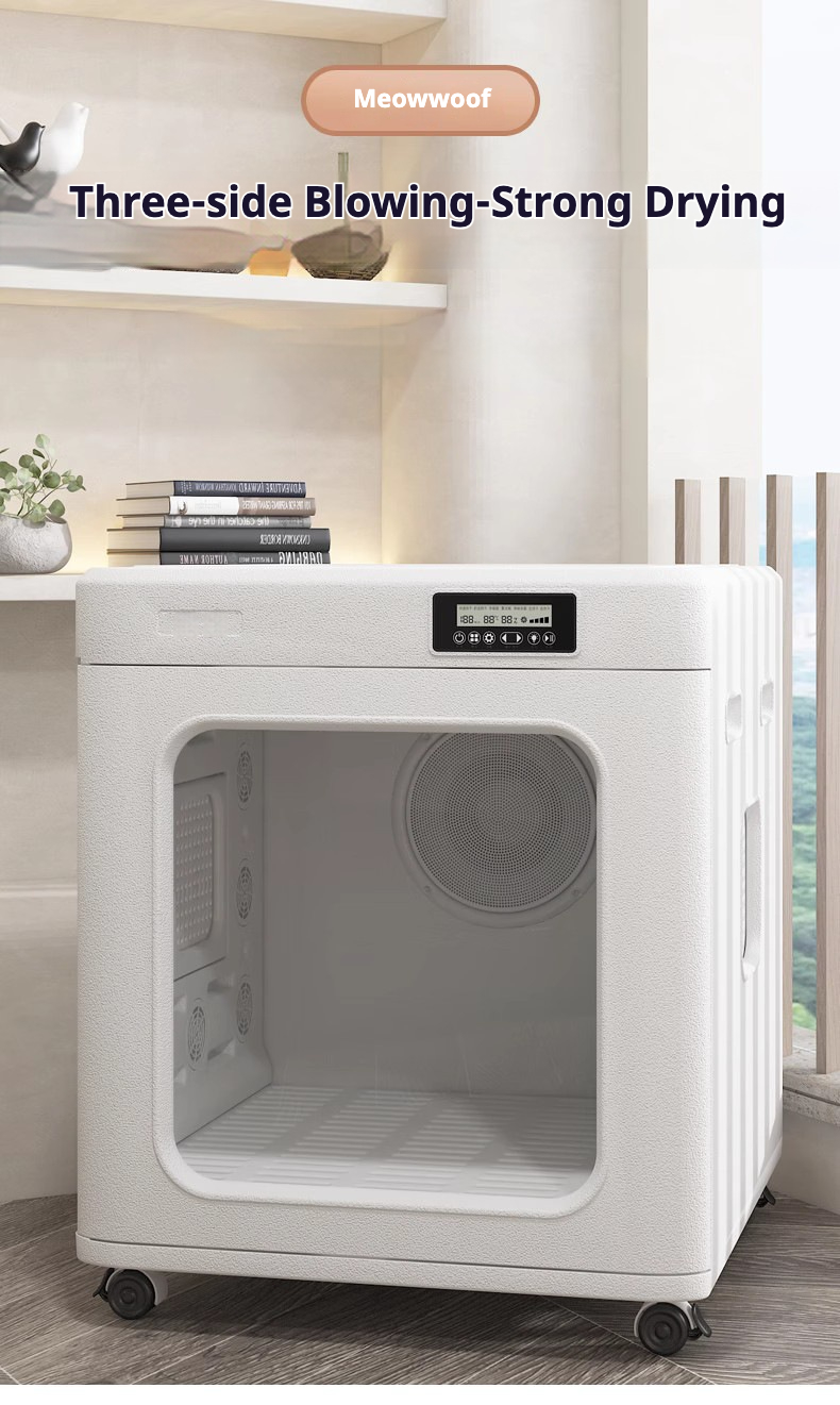 Must-Have for Pet Owners, Pet Hair Care, Healthy Drying, DC Variable Frequency Turbine Fan, Wavy Wire Heating, Home Pet Disinfection Cabinet, Prevent Pet Hair Flying, 24V Pet Dryer, Fast Drying Cat Dog Dryer, Foshan Pet Products